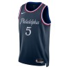 Maillot Basket Homme Philadelphia 76ers Quentin Grimes 2025-26 Nike City Edition Navy Swingman